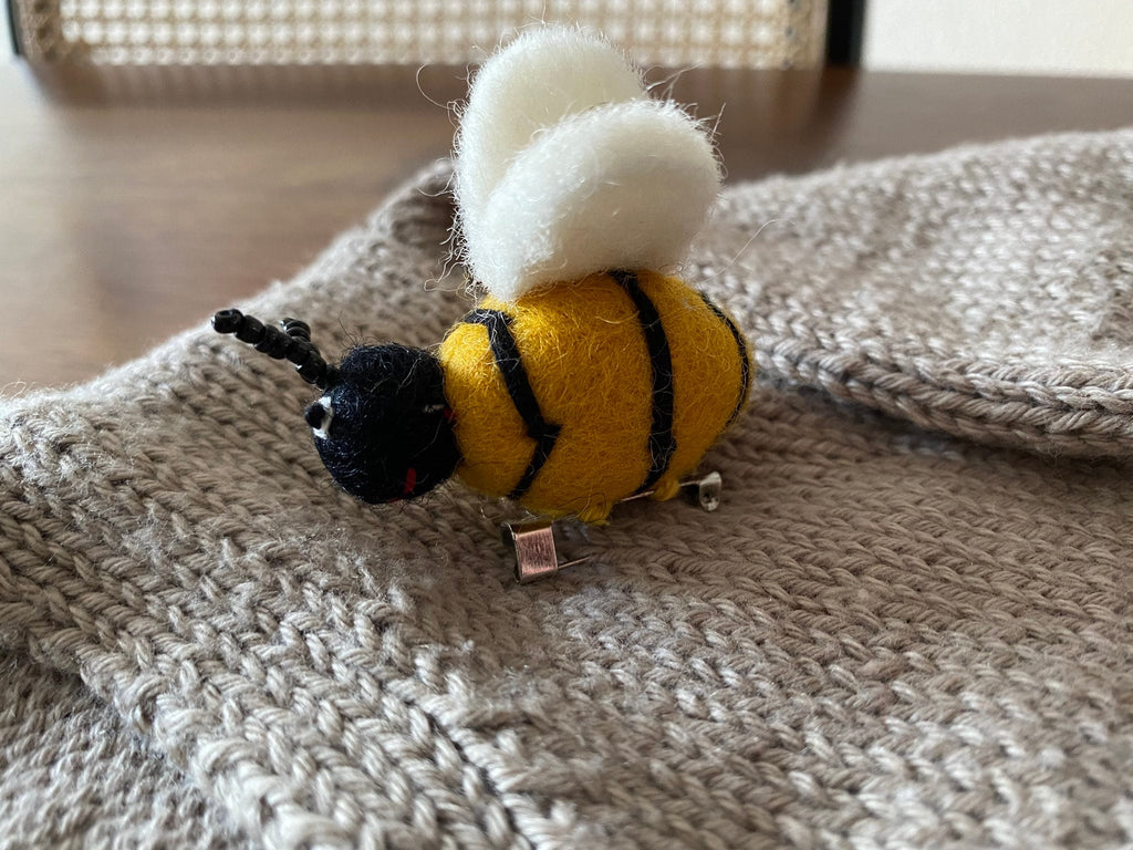 Filz Anstecker Biene, Brosche Hummel, Insekt, Honigbiene