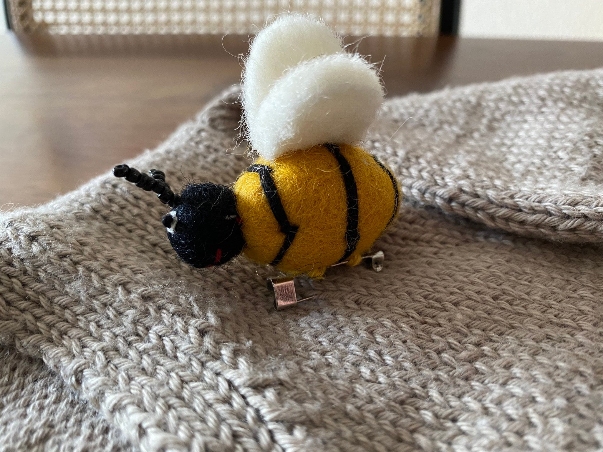 Filz Anstecker Biene, Brosche Hummel, Insekt, Honigbiene