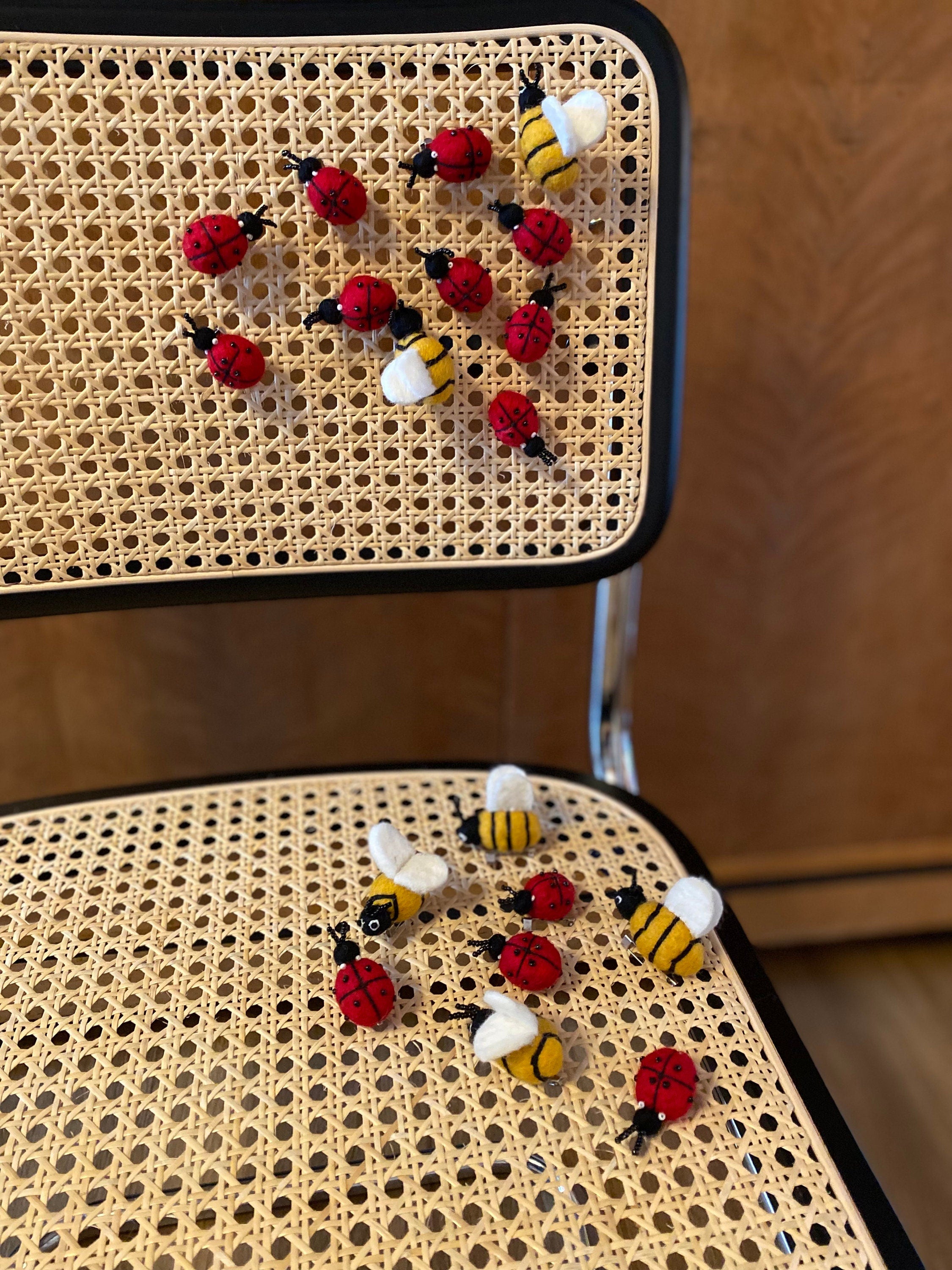 Filz Anstecker Brosche Marienkäfer Ladybug Käfer Pin Insekt