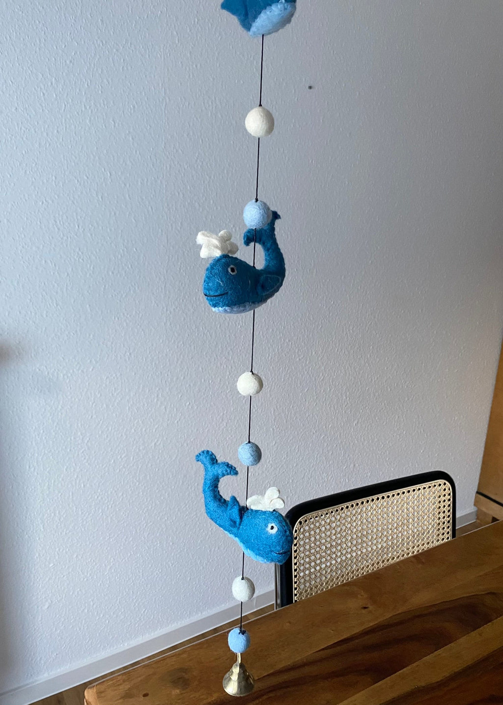Walfisch Girlande Kinderzimmer maritim Orca Babyparty Babyshower Geschenk Unterwassertiere