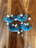 Walfisch Girlande Kinderzimmer maritim Orca Babyparty Babyshower Geschenk Unterwassertiere