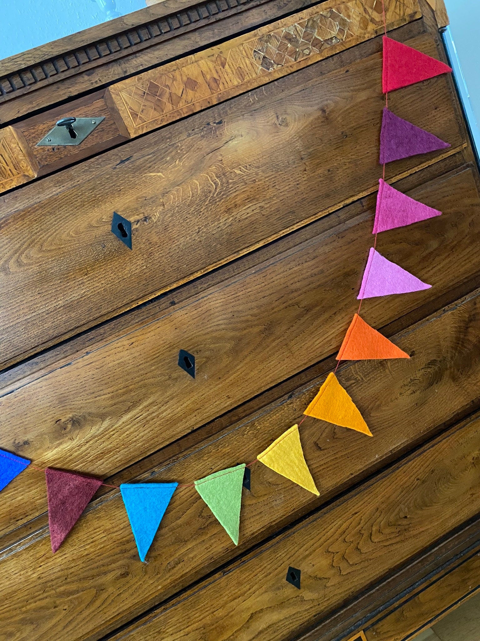 Bunte Wimpelkette aus Filz I Dekoration I Kindergeburtstag I Partydekoration I handgemacht I Kinderzimmer I Babyparty