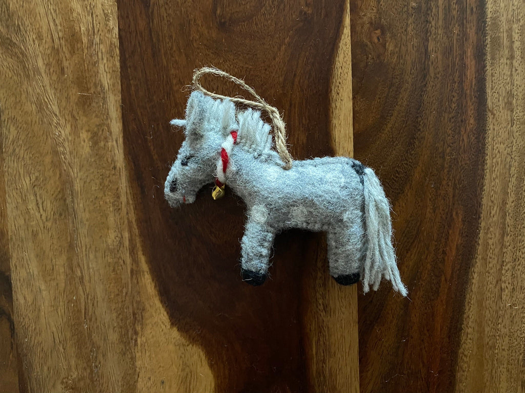 Weihnachtsanhänger Pferd I Filz Christbaumschmuck I Weihnachtsdeko Pferdchen