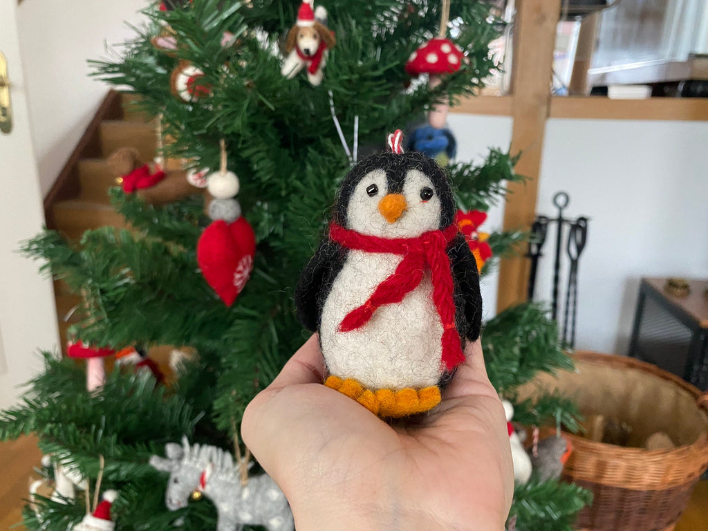 Weihnachtsanhänger Pinguin Christbaumschmuck Weihnachtsdeko Winter Weihnachtsbaum