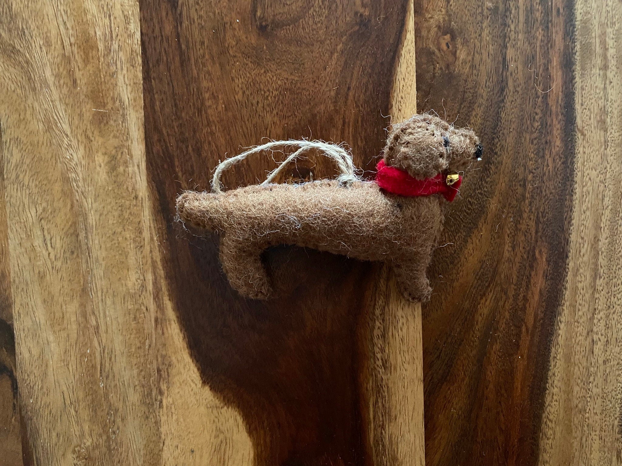 Weihnachtsanhänger Hund Dackel I Filz Christbaumschmuck I Weihnachtsdeko I Weihnachtsdackel