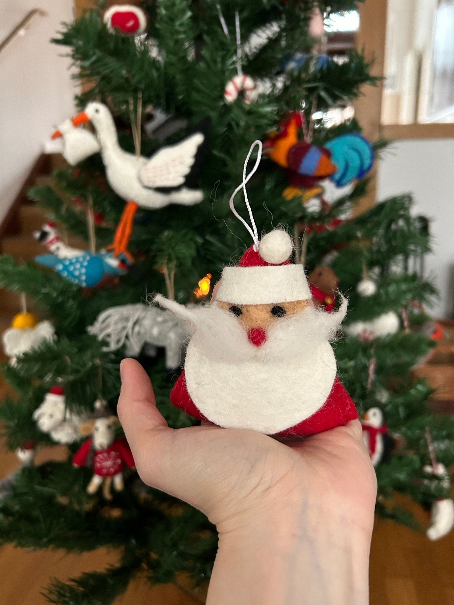 Weihnachtsanhänger Weihnachtsmann I Christbaumschmuck Weihnachtsdeko I Winter Weihnachtsbaum I Nikolaus Deko