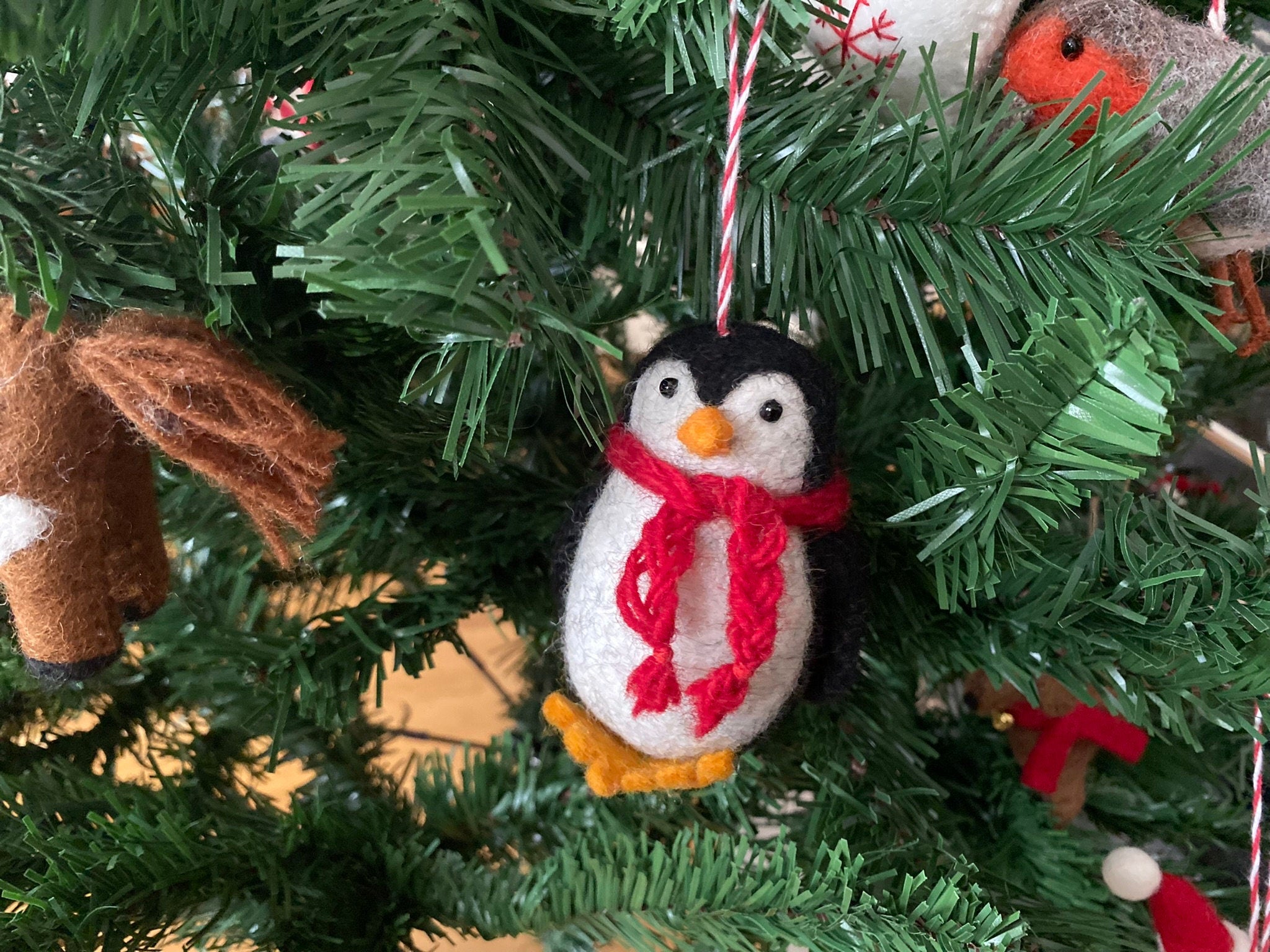 Weihnachtsanhänger Pinguin Christbaumschmuck Weihnachtsdeko Winter Weihnachtsbaum