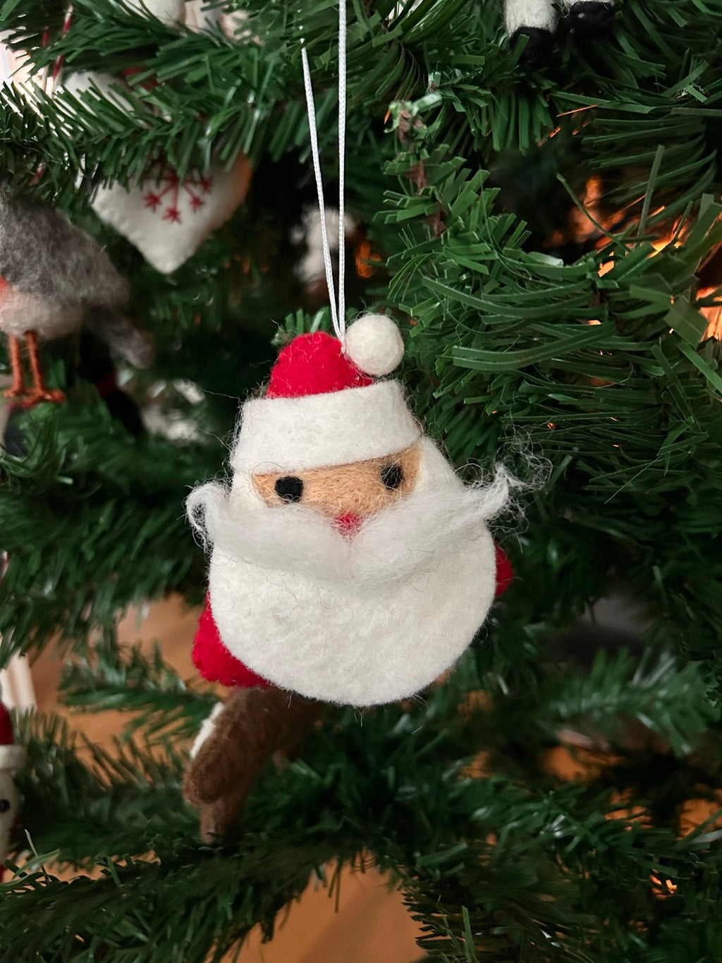 Weihnachtsanhänger Weihnachtsmann I Christbaumschmuck Weihnachtsdeko I Winter Weihnachtsbaum I Nikolaus Deko