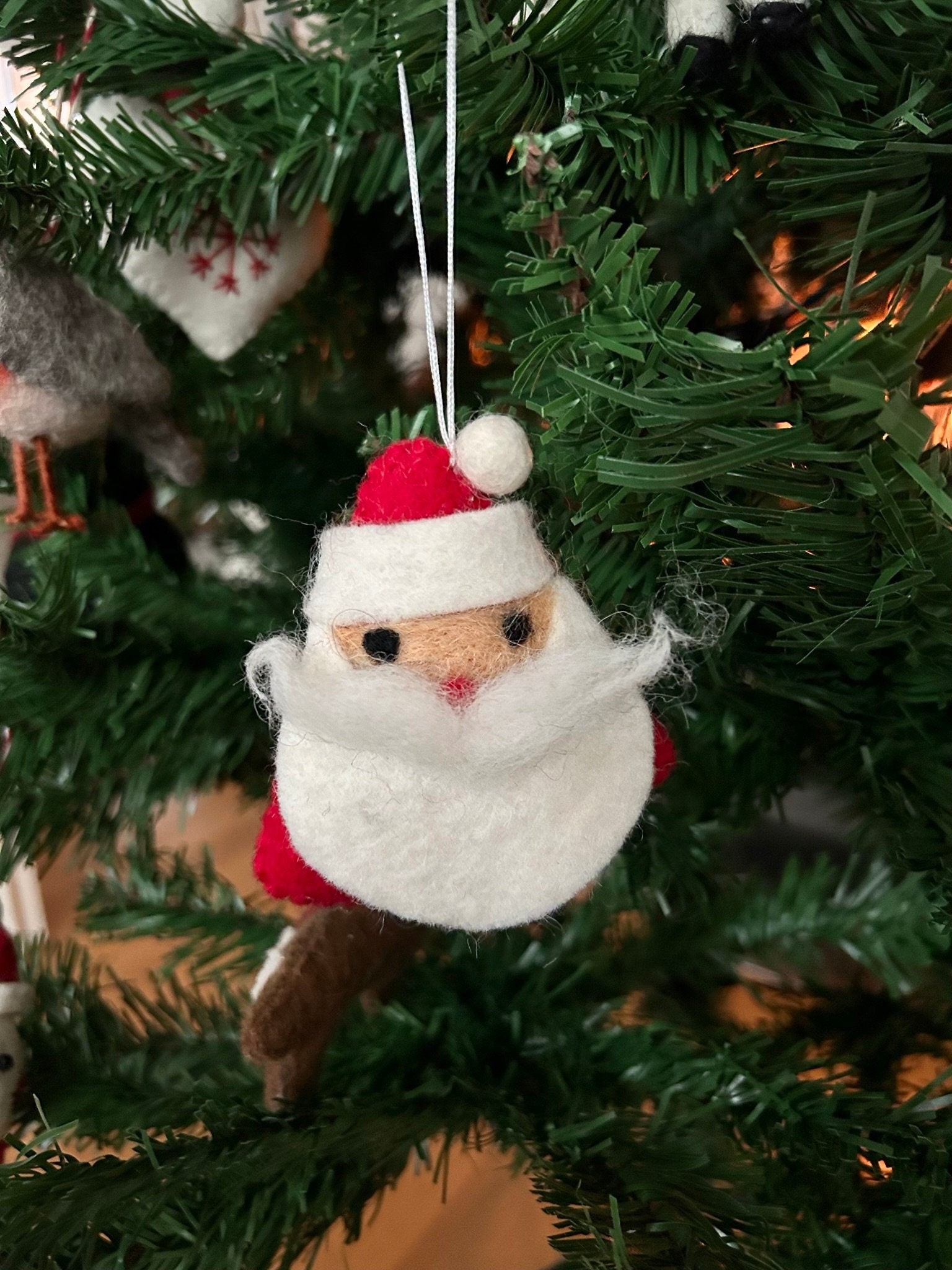 Weihnachtsanhänger Weihnachtsmann I Christbaumschmuck Weihnachtsdeko I Winter Weihnachtsbaum I Nikolaus Deko