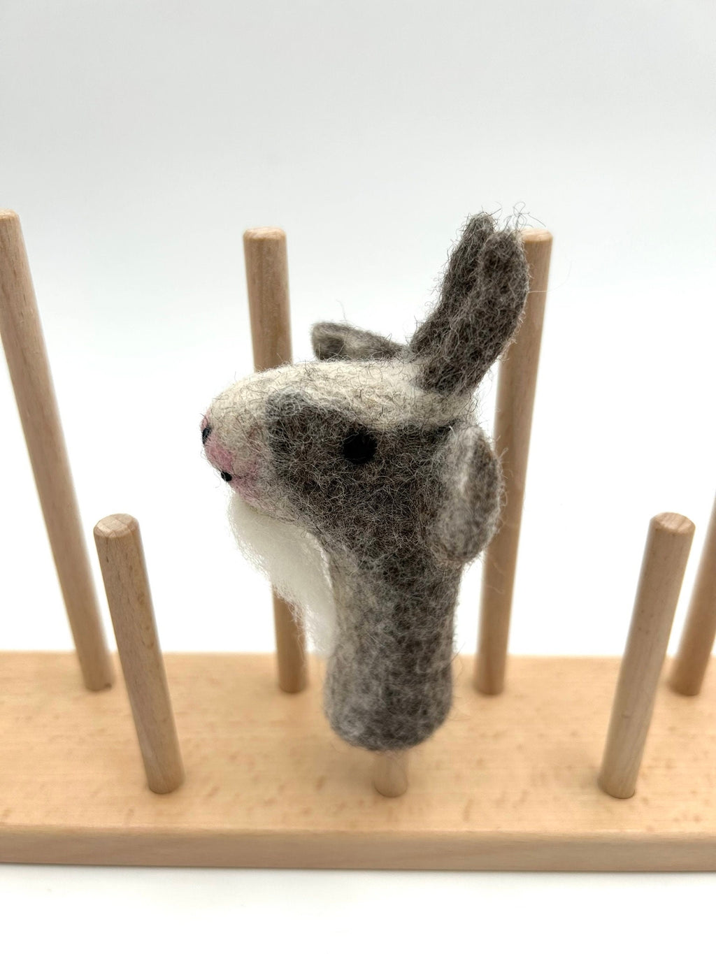 Fingerpuppe Ziege aus Filz I Fingerspiel I Bauernhoftier