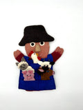 Fingerpuppen Bauernhof, Tiere aus Filz, Fingerspiel, Handpuppe Bauer