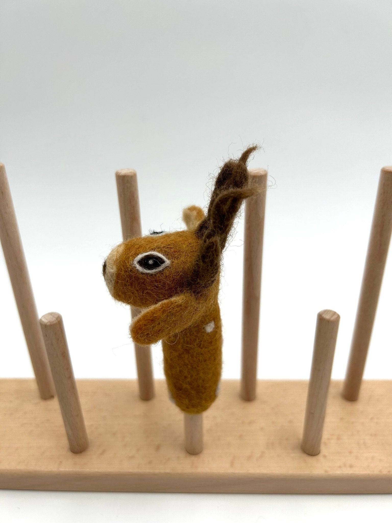 Fingerpuppe Hirsch aus Filz I Fingerspiel I Waldtiere I Reh aus Filz