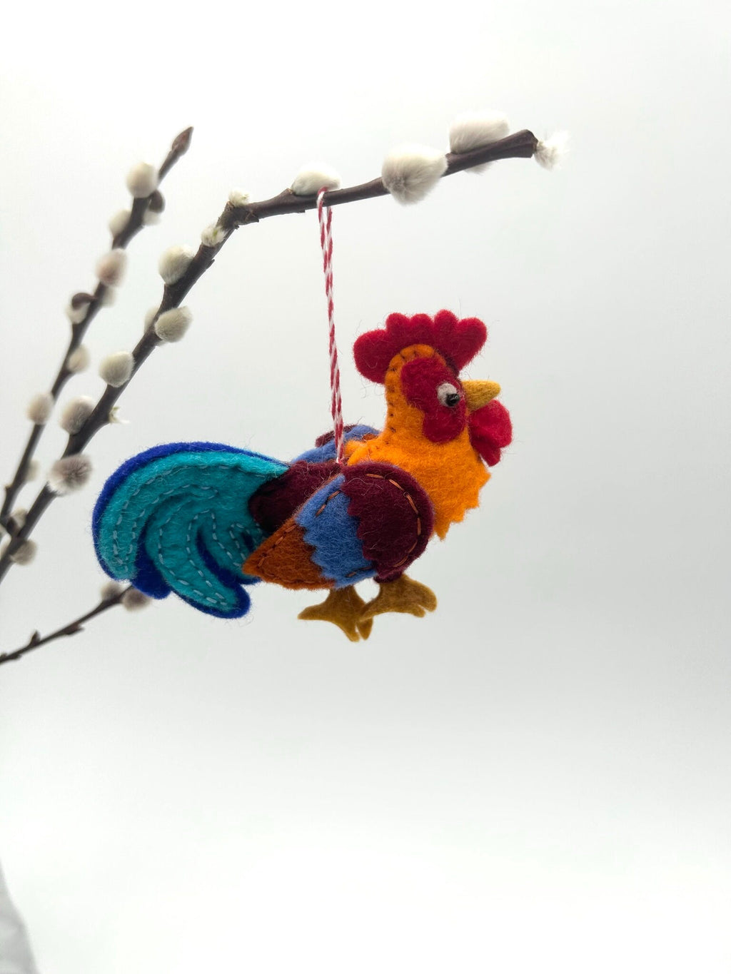 Anhänger Hahn I Osterdeko I Weihnachtsdeko I Winter I Weihnachtsbaum I Huhn Deko I