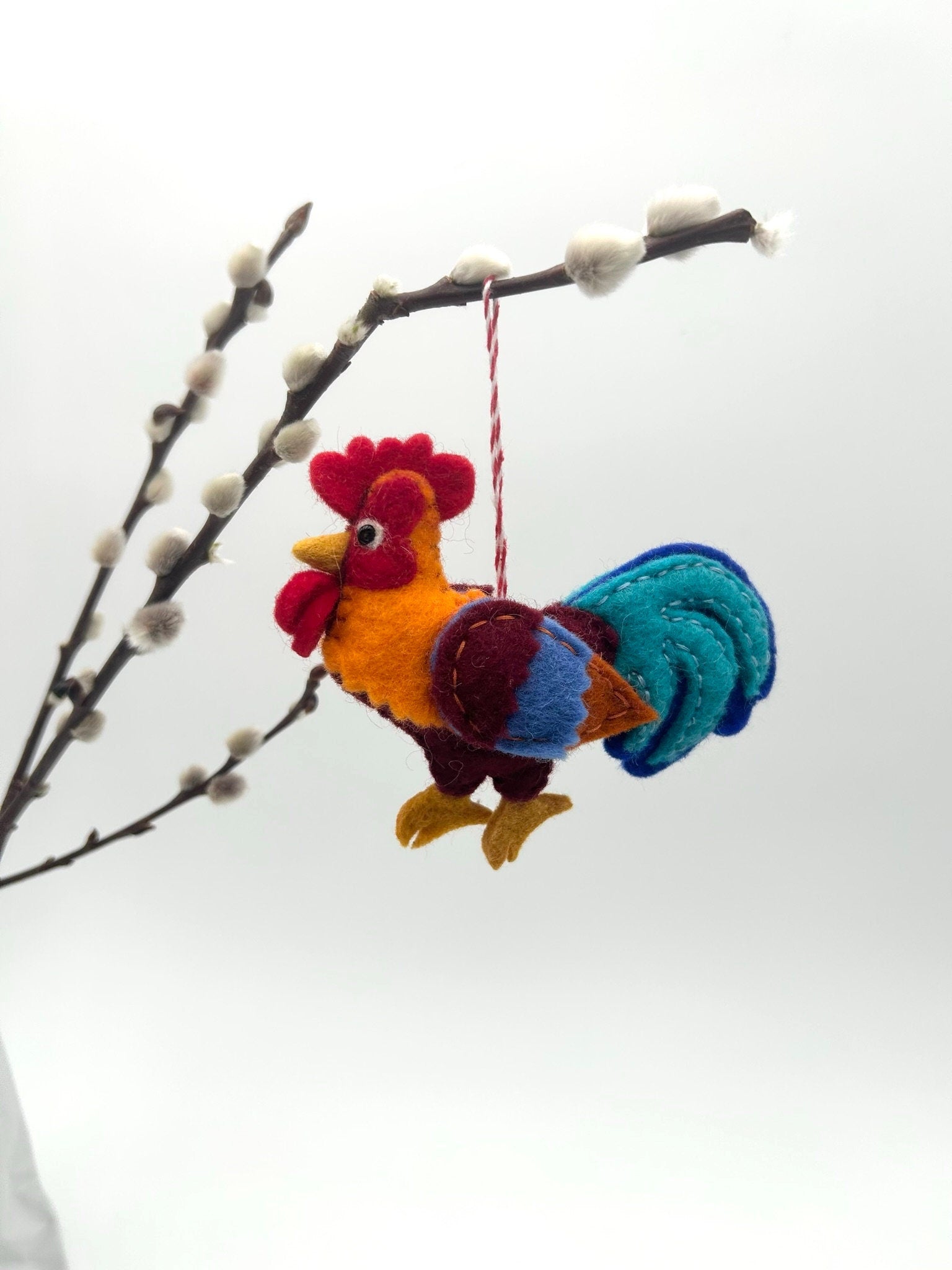Anhänger Hahn I Osterdeko I Weihnachtsdeko I Winter I Weihnachtsbaum I Huhn Deko I