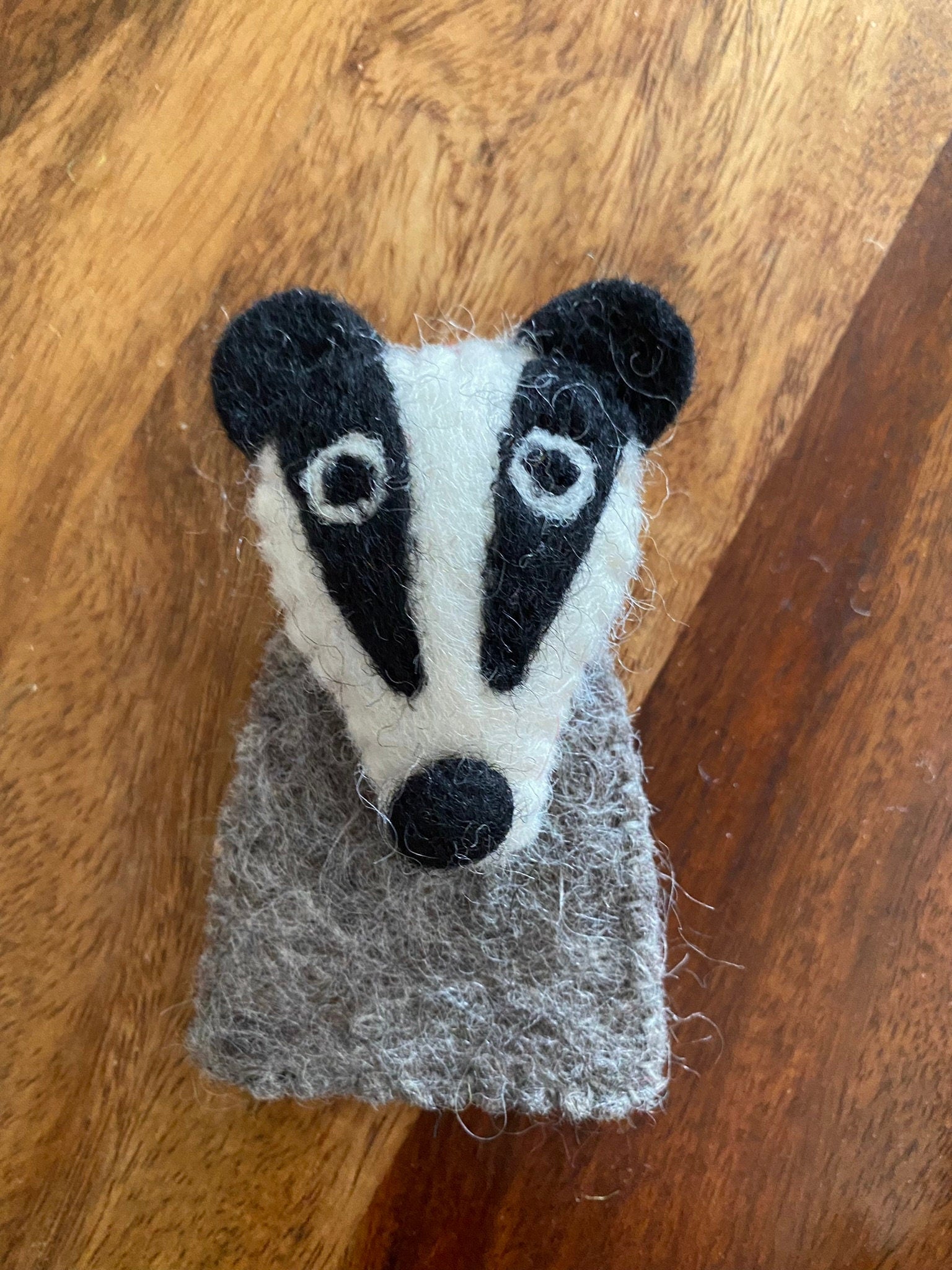 Fingerpuppen Waldtiere, Fingerspiel, Filz, Frosch, Eule, Fuchs, Dachs, Hase