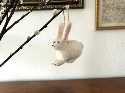 Anhänger Hase Kaninchen I Osterschmuck I Osterdeko I I Osterstrauß I Filzdeko Ostern I Osterhase I Frühling I Möhre Filz