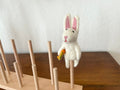 Niedliche Fingerpuppe Hase aus Filz I Fingerspiel I Bauernhoftier I Osterhase I Spielzeug Montessori I Geschichten erzählen