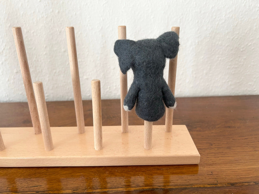 Niedliche Fingerpuppe Elefant aus Filz I Fingerspiel I Safari I Afrikanische Tiere I Spielzeug Montessori I Geschichten erzählen