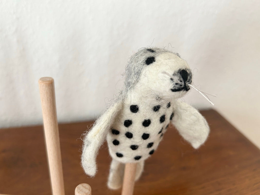 Niedliche Fingerpuppe Robbe aus Filz I Fingerspiel I Meerestiere I Seehund I Fische I Spielzeug Montessori I Geschichten erzählen I Seelöwe