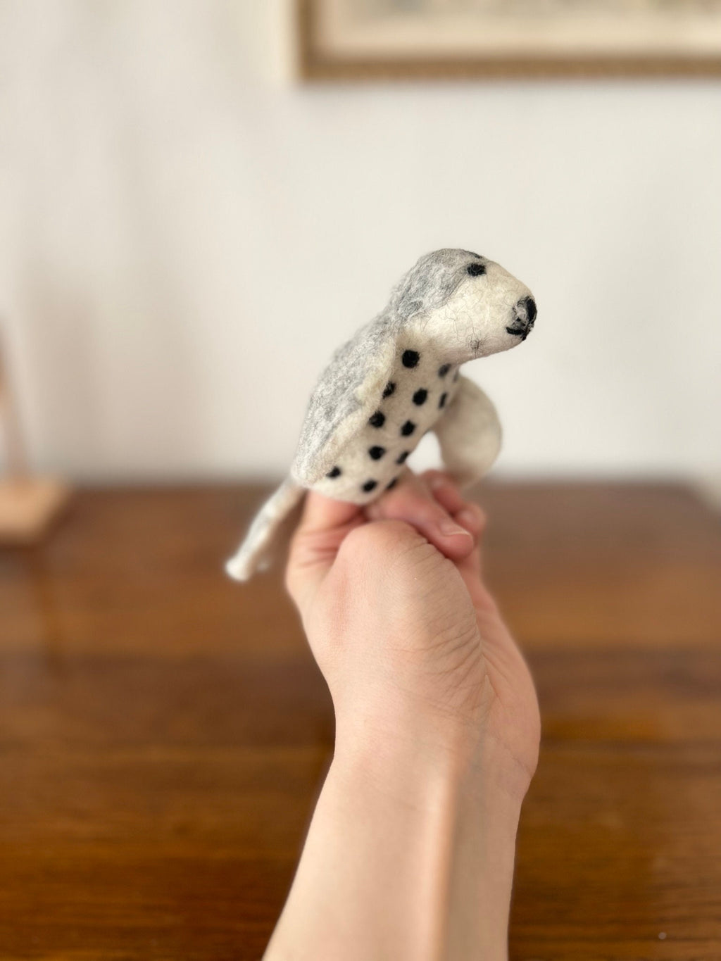 Niedliche Fingerpuppe Robbe aus Filz I Fingerspiel I Meerestiere I Seehund I Fische I Spielzeug Montessori I Geschichten erzählen I Seelöwe