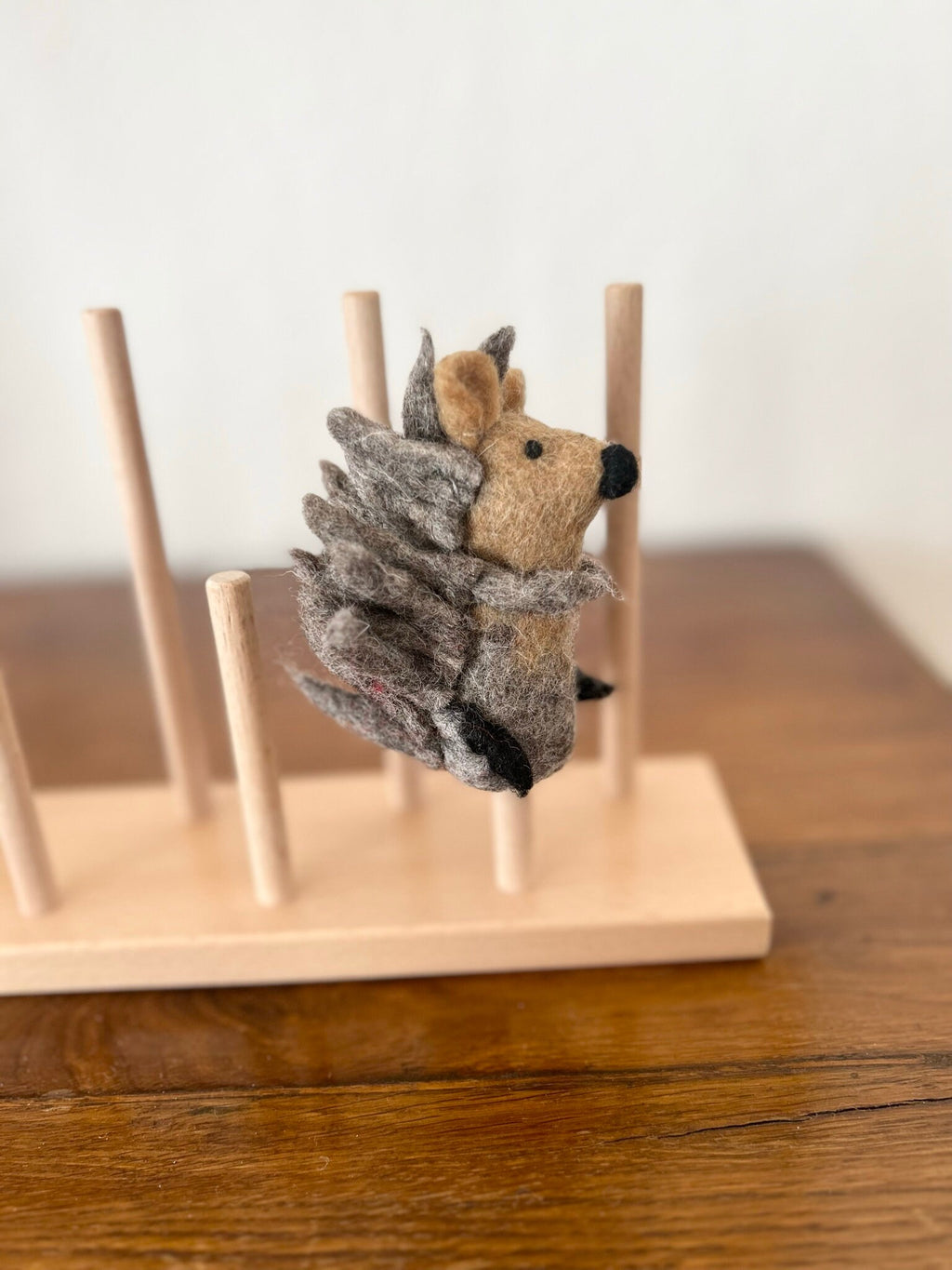 Niedliche Fingerpuppe Igel aus Filz I Fingerspiel I Waldtiere I heimische Tiere I Spielzeug Montessori I Geschichten erzählen