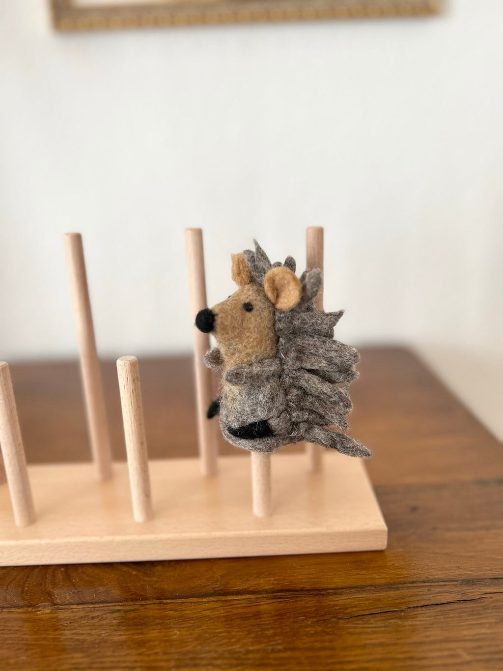 Niedliche Fingerpuppe Igel aus Filz I Fingerspiel I Waldtiere I heimische Tiere I Spielzeug Montessori I Geschichten erzählen