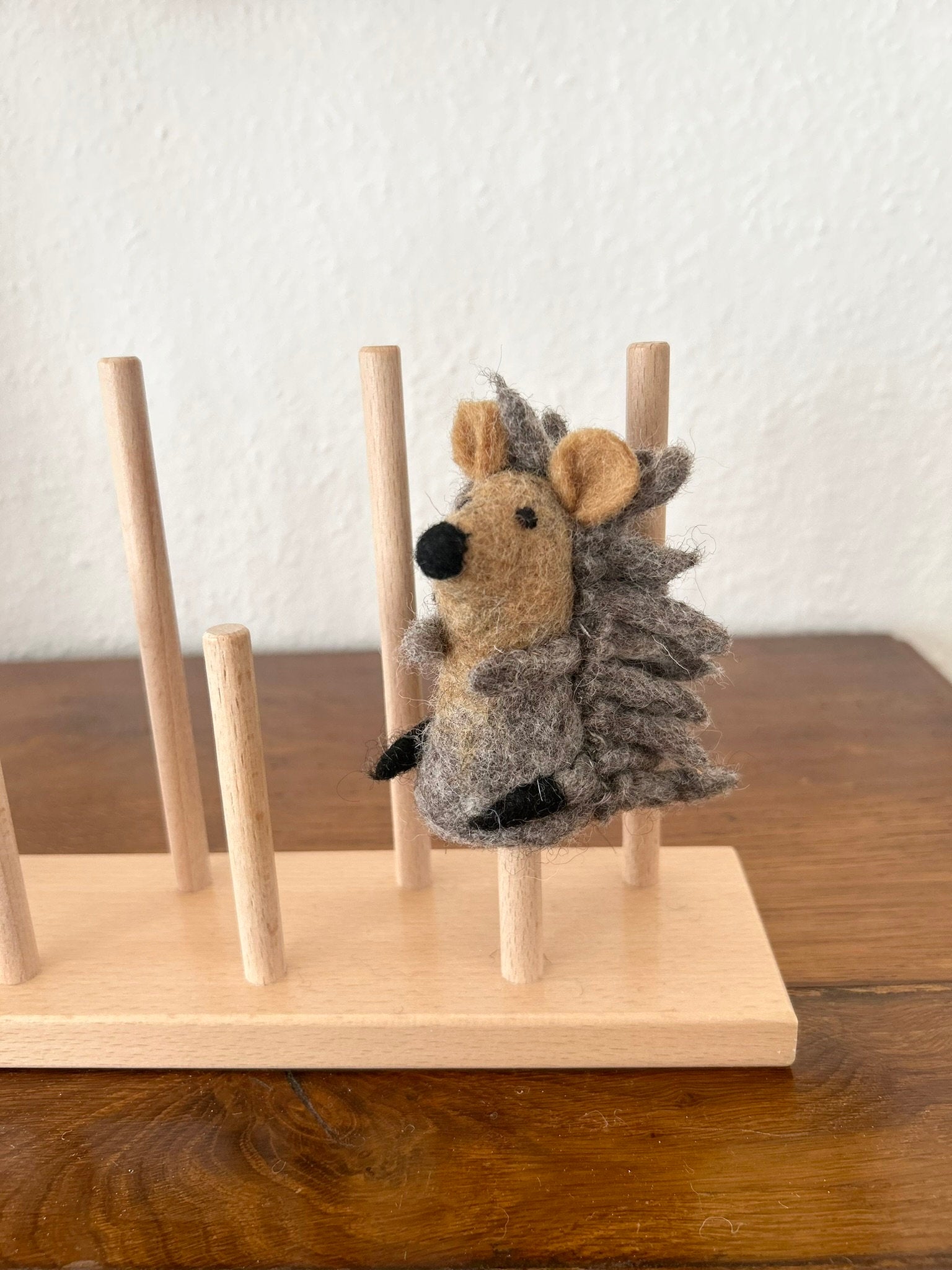 Niedliche Fingerpuppe Igel aus Filz I Fingerspiel I Waldtiere I heimische Tiere I Spielzeug Montessori I Geschichten erzählen
