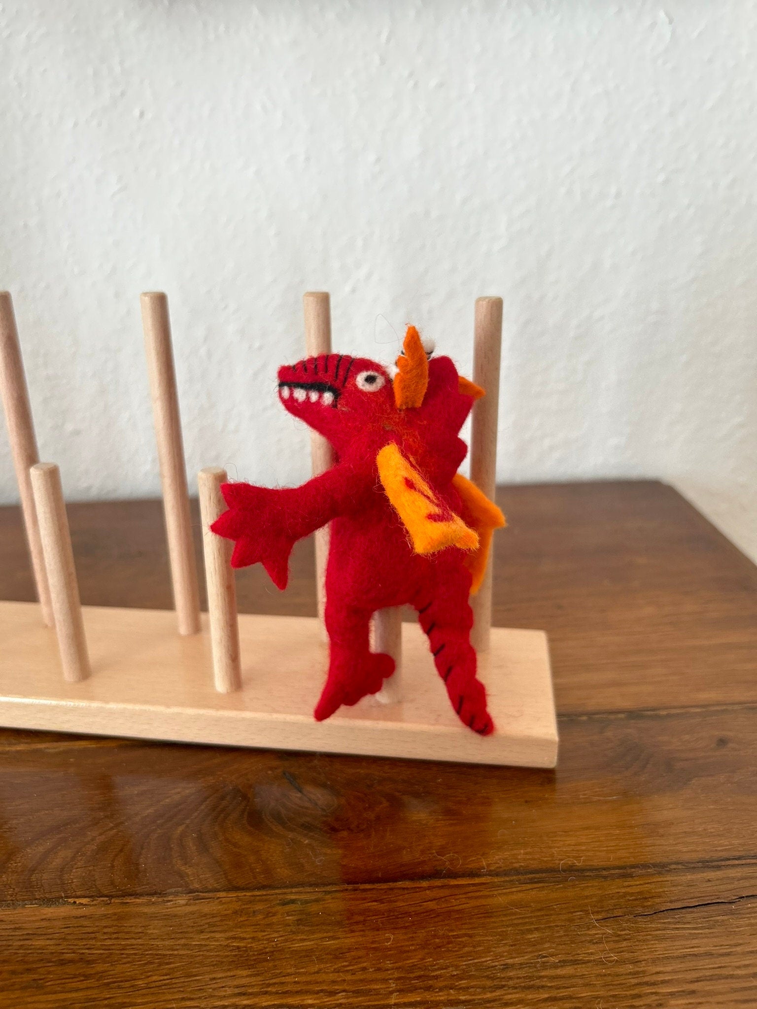 Niedliche Fingerpuppe Monster aus Filz I Fingerspiel I Drache I süßes Monster I Spielzeug Montessori I Geschichten erzählen