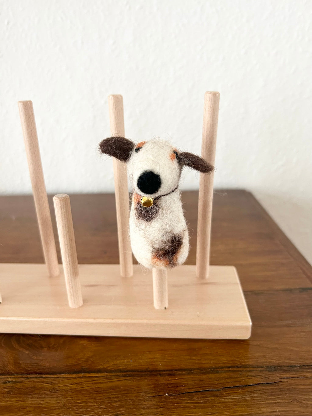 Niedliche Fingerpuppe Hund aus Filz I Fingerspiel I Bauernhoftier I Hunde I Spielzeug Montessori I Geschichten erzählen
