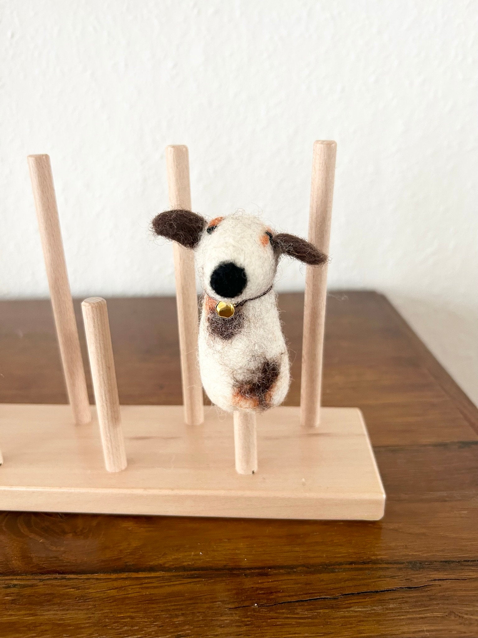Niedliche Fingerpuppe Hund aus Filz I Fingerspiel I Bauernhoftier I Hunde I Spielzeug Montessori I Geschichten erzählen