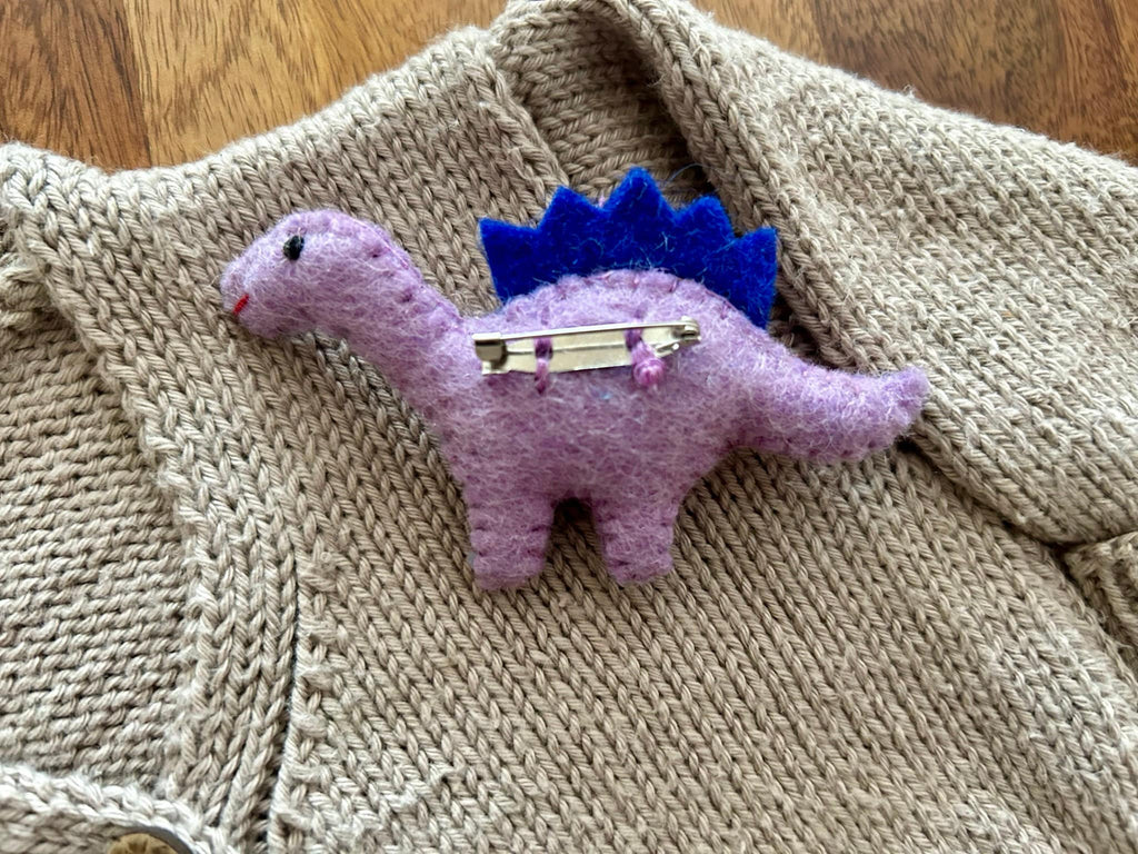 Filz Anstecker Dinosaurier Brachiosaurus I Filzbrosche I Kinder Geburtstagsgeschenk