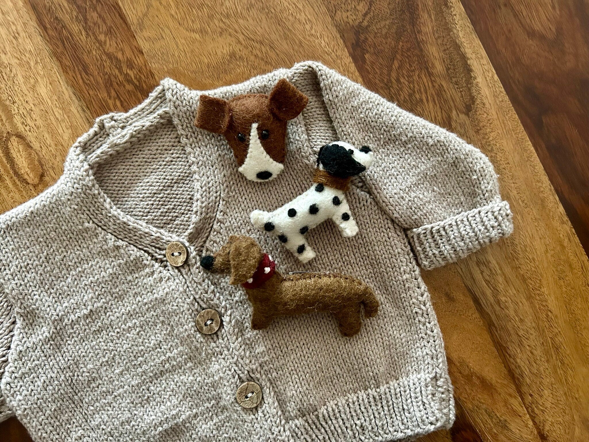 Filz Anstecker Hund I Kinderbrosche I Hundebrosche I Dalmatiner I Filzaccessoire