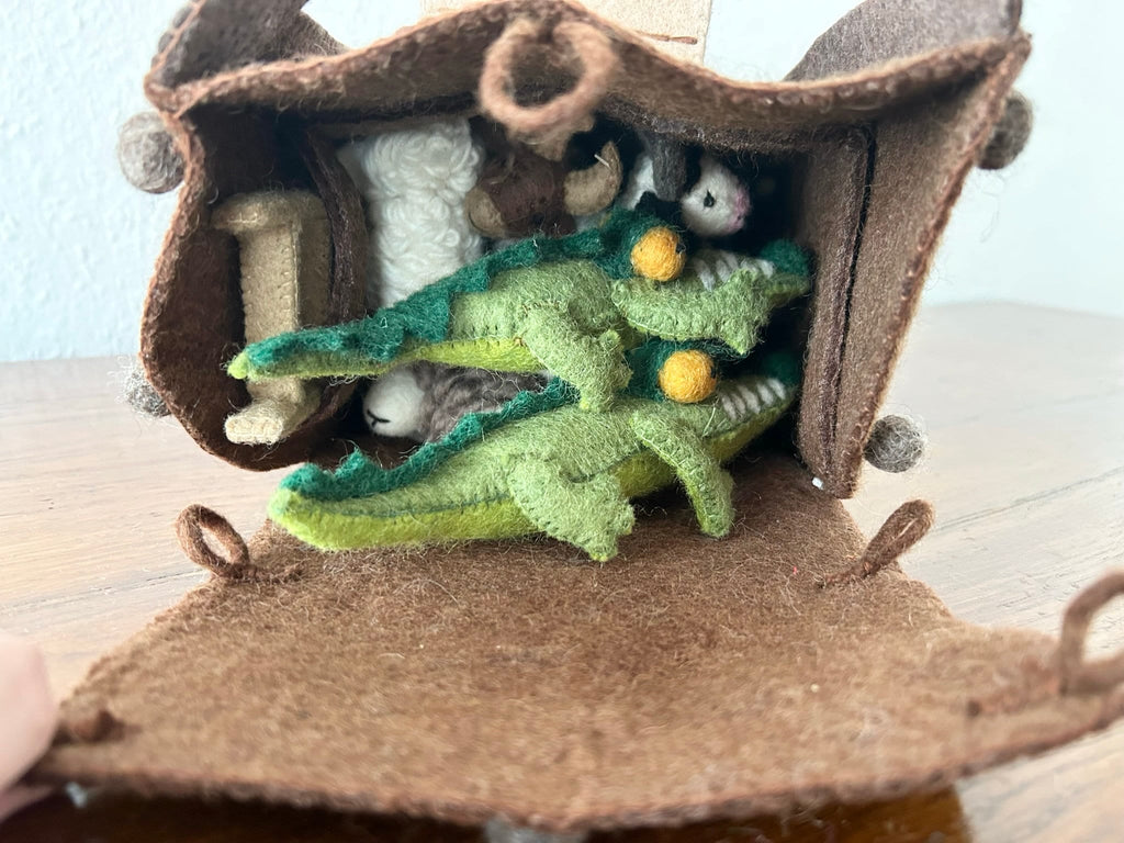 Arche Noah aus Filz I Puppenspiel Kinder I Arche Noah Taufe I Taufgeschenk I Gefilzte Puppen