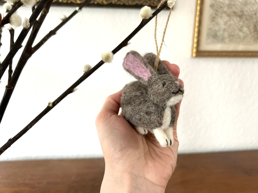Anhänger Hase Kaninchen I Osterschmuck I Osterdeko I I Osterstrauß I Filzdeko Ostern I Osterhase I Frühling I Möhre Filz