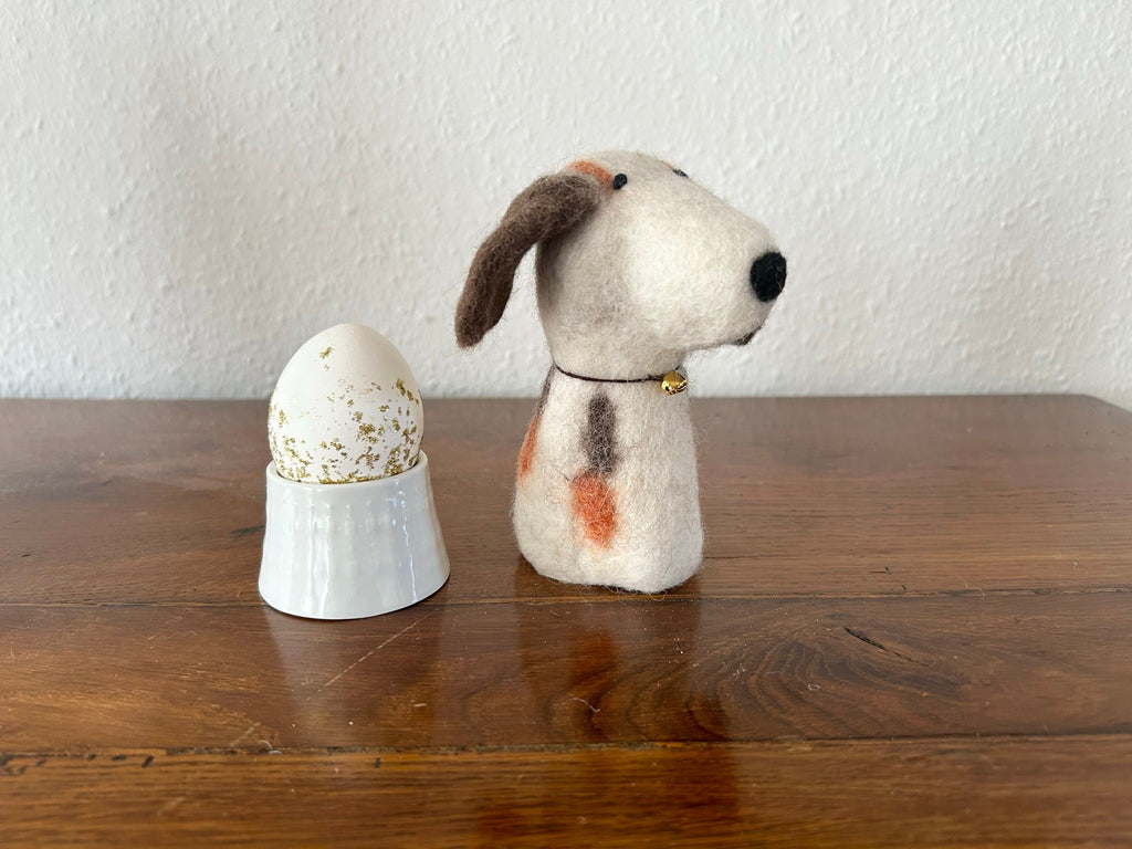 Eierwärmer Hund aus Filz I Filzeierwärmer I Hundedekoration I Dekoration
