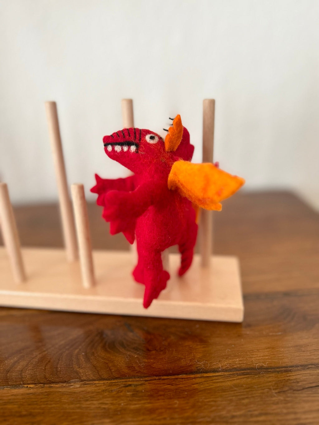 Niedliche Fingerpuppe Monster aus Filz I Fingerspiel I Drache I süßes Monster I Spielzeug Montessori I Geschichten erzählen