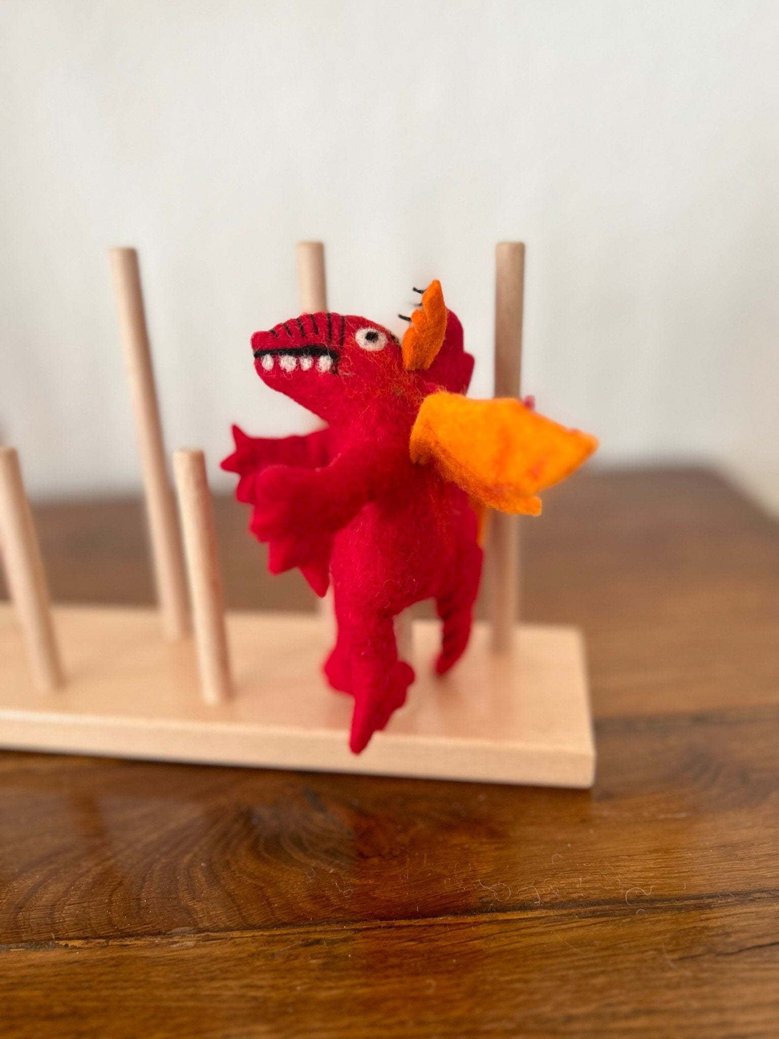 Niedliche Fingerpuppe Monster aus Filz I Fingerspiel I Drache I süßes Monster I Spielzeug Montessori I Geschichten erzählen