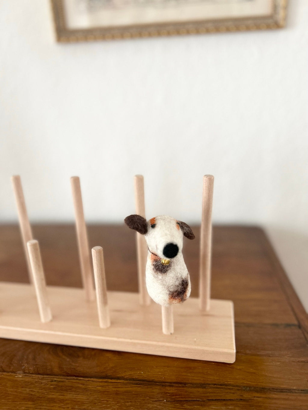 Niedliche Fingerpuppe Hund aus Filz I Fingerspiel I Bauernhoftier I Hunde I Spielzeug Montessori I Geschichten erzählen
