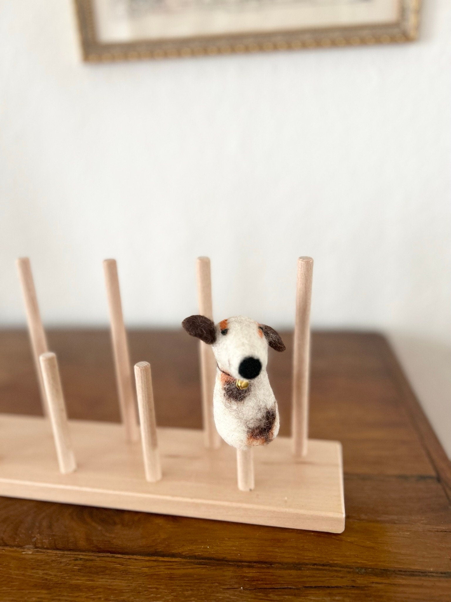 Niedliche Fingerpuppe Hund aus Filz I Fingerspiel I Bauernhoftier I Hunde I Spielzeug Montessori I Geschichten erzählen