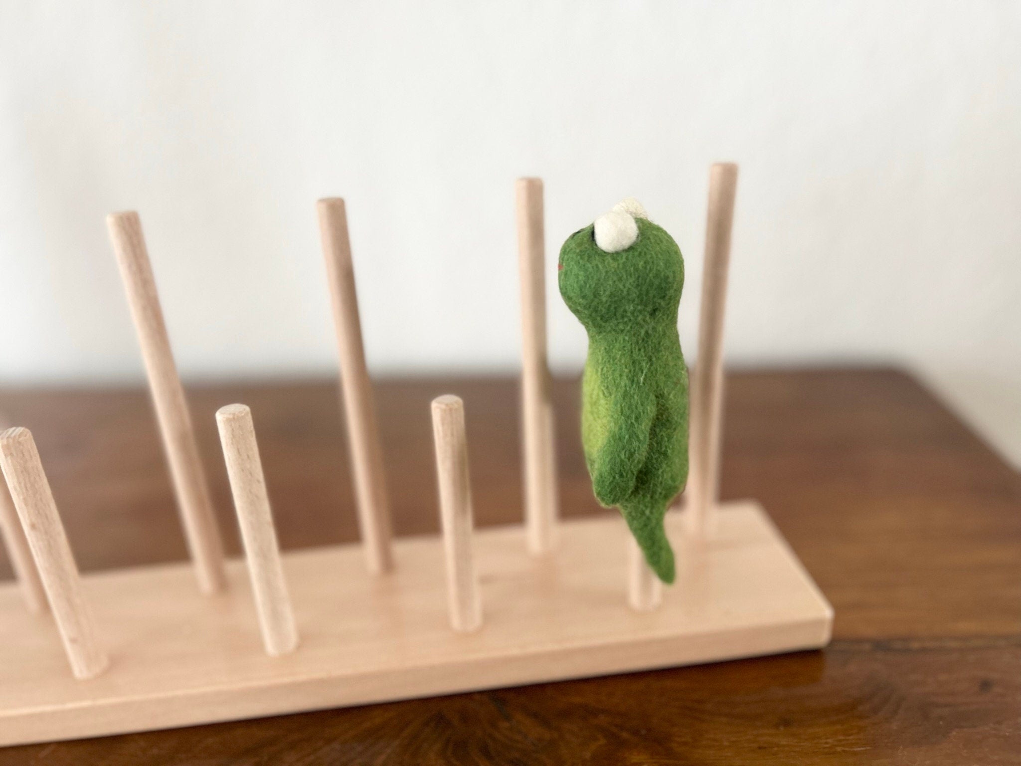 Niedliche Fingerpuppe Frosch aus Filz I Fingerspiel I Waldtiere I heimische Tiere I Spielzeug Montessori I Geschichten erzählen