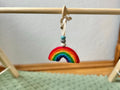 Spielbogenanhänger Regenbogen aus Filz I Spielbogen Anhänger Regenbogen I Spieltrapez Anhänger I Baby Spielzeug I Regenbogen aus Filz