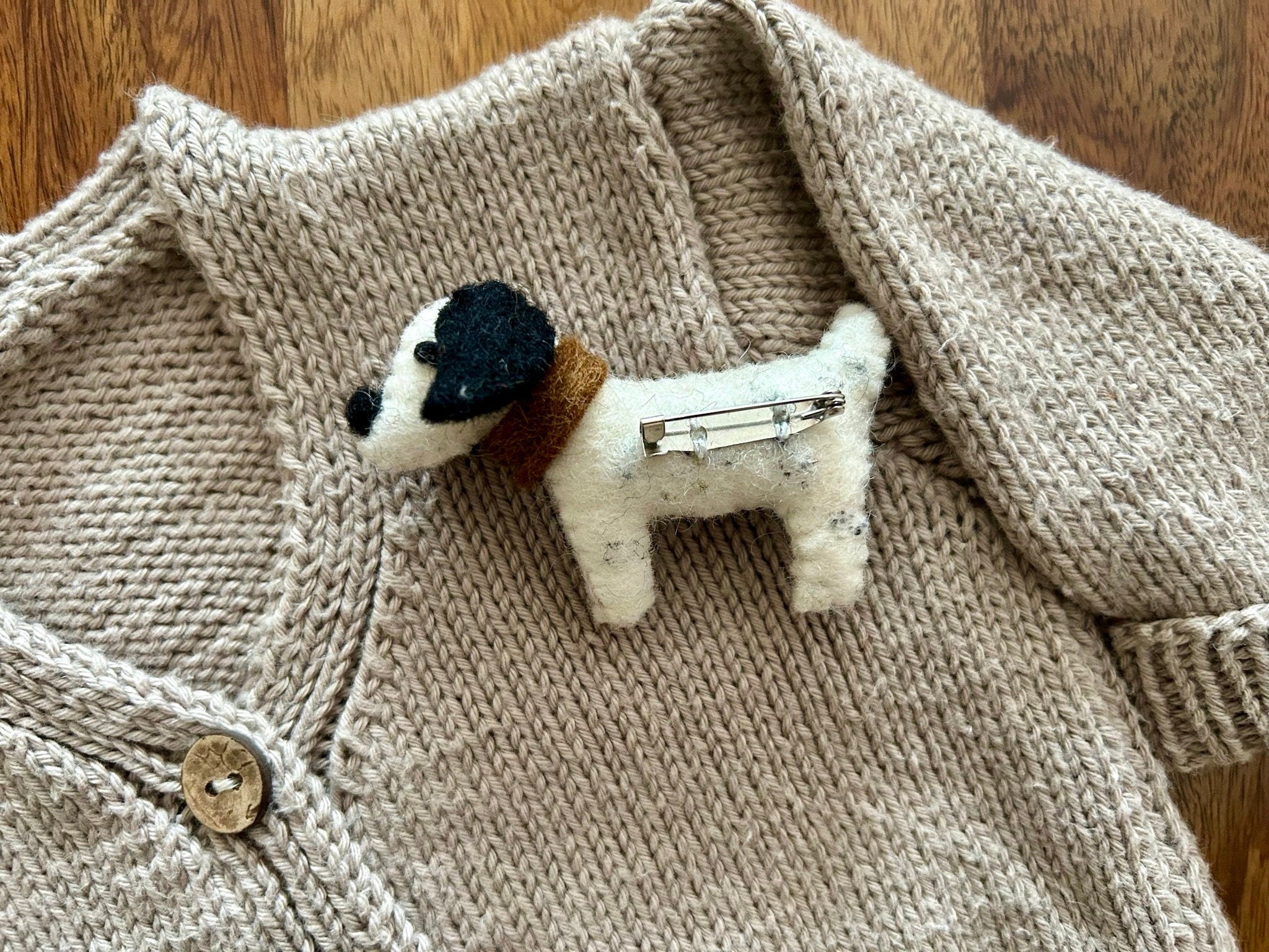 Filz Anstecker Hund I Kinderbrosche I Hundebrosche I Dalmatiner I Filzaccessoire