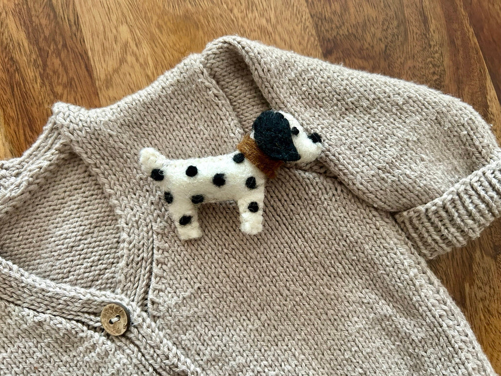Filz Anstecker Hund I Kinderbrosche I Hundebrosche I Dalmatiner I Filzaccessoire