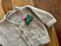Filz Anstecker Kaktus I Kinderbrosche I Bunte Brosche I Filzaccessoire I Geschenkidee I Kakteen Schmuck I Kaktus mit Blüte