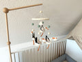 Storch Mobilé I Klapperstorch I Kinderzimmer Dekoration I Filz Deko I Babyzimmer I Geschenk zur Geburt I Babyshower I Babyausstattung