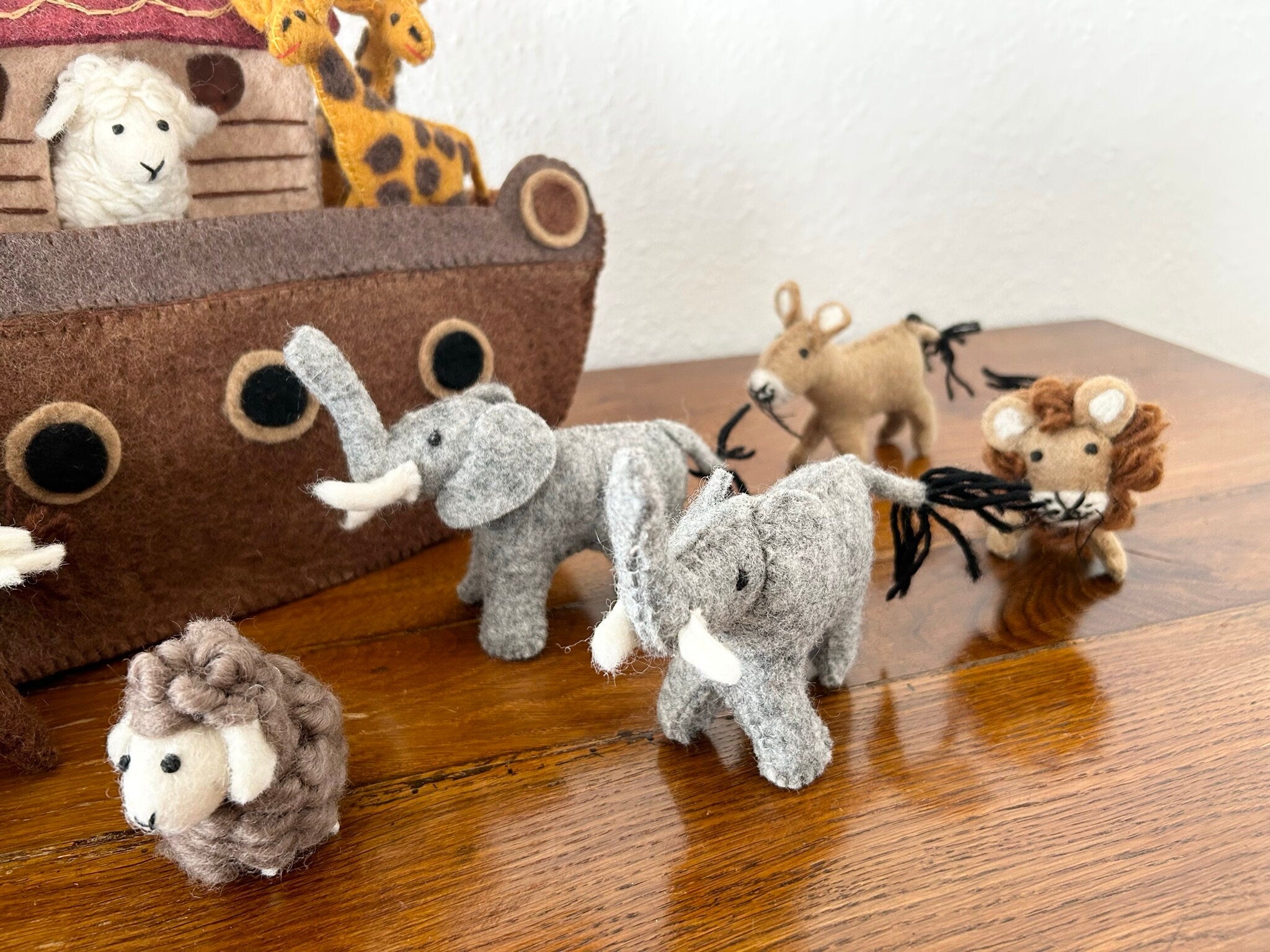 Arche Noah aus Filz I Puppenspiel Kinder I Arche Noah Taufe I Taufgeschenk I Gefilzte Puppen