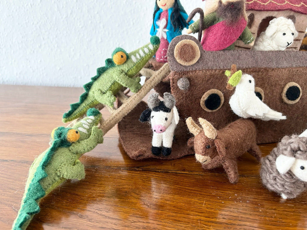 Arche Noah aus Filz I Puppenspiel Kinder I Arche Noah Taufe I Taufgeschenk I Gefilzte Puppen