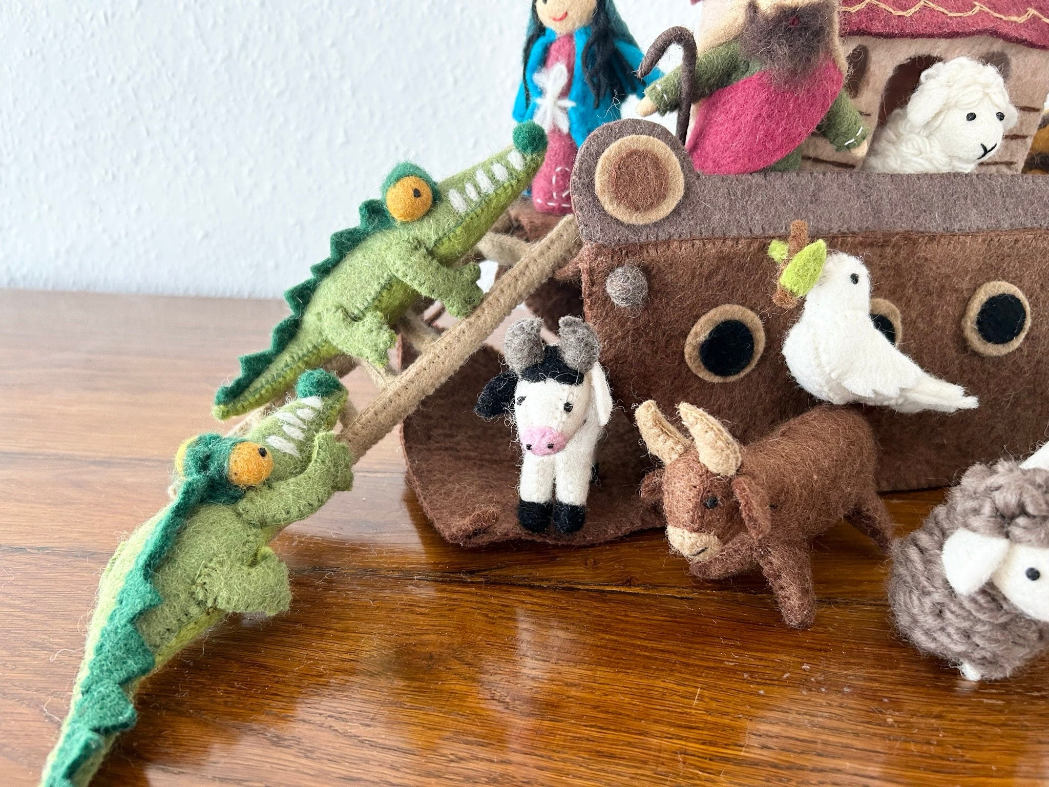 Arche Noah aus Filz I Puppenspiel Kinder I Arche Noah Taufe I Taufgeschenk I Gefilzte Puppen