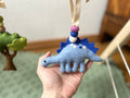 Spielbogenanhänger aus Filz I Spielbogenanhänger Dinosaurier I Stegosaurus I Spieltrapez Anhänger I Baby Spielzeug I Brachiosaurus I