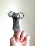 Niedliche Fingerpuppe Koala aus Filz I Spielzeug Montessori I Geschichten erzählen I Koalabär